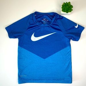 Nike toddler shirt blue dri-fit